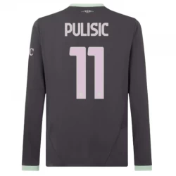 AC Milan Christian Pulisic #11 Ausweich Trikot 2024/25 Langarm Fußballtrikot