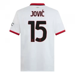 AC Milan Jovic #15 Auswärts Trikot 2024/25 Fußballtrikot