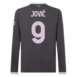 AC Milan Jovic #9 Ausweich Trikot 2024/25 Langarm Fußballtrikot