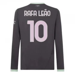 AC Milan Rafa Leao #10 Ausweich Trikot 2024/25 Langarm Fußballtrikot