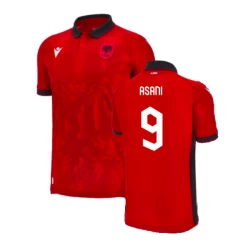 Albanien Asani #9 Heim Trikot EM 2024 Fußballtrikot