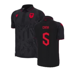 Albanien Cana #5 Ausweich Trikot EM 2024 Fußballtrikot