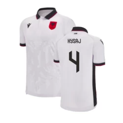 Albanien Hysaj #4 Auswärts Trikot EM 2024 Fußballtrikot