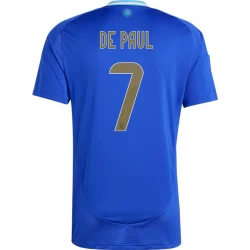 Argentinien De Paul #7 Auswärts Trikot Copa America 2024 Fußballtrikot