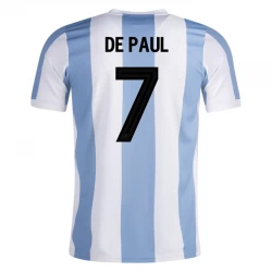 Argentinien De Paul #7 Heim Trikot 2024 50th Anniversary Fußballtrikot