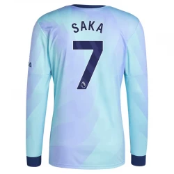 Arsenal FC Bukayo Saka #7 Ausweich Trikot 2024/25 Langarm Fußballtrikot