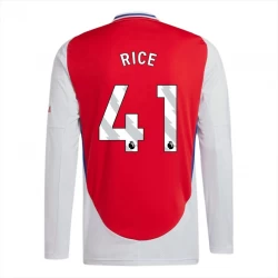 Arsenal FC Declan Rice #41 Heim Trikot 2024/25 Langarm Fußballtrikot