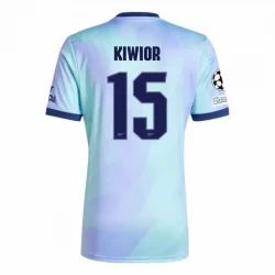 Arsenal FC Kiwior #15 Ausweich Trikot 2024/25 UCL Fußballtrikot