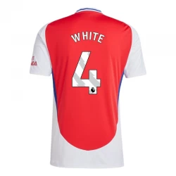 Arsenal FC White #4 Heim Trikot 2024/25 Fußballtrikot