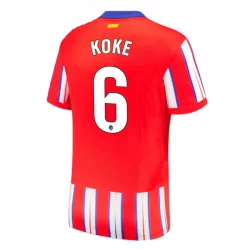 Atlético Madrid Koke #6 Heim Trikot 2024/25 Fußballtrikot