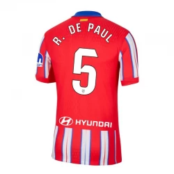 Atlético Madrid R. De Rodrigo De Paul #5 Heim Trikot 2024/25 Fußballtrikot