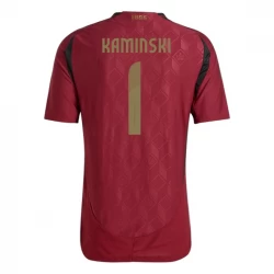 Belgien Kaminski #1 Heim Trikot EM 2024 Fußballtrikot