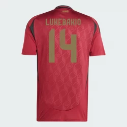 Belgien Lukebakio #14 Heim Trikot EM 2024 Fußballtrikot