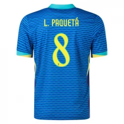 Brasilien L. Paqueta #8 Auswärts Trikot Copa America 2024 Fußballtrikot