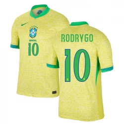 Brasilien Rodrygo #10 Heim Trikot Copa America 2024 Fußballtrikot