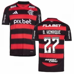 CR Flamengo B. Henrique #27 Heim Trikot 2025/26 Sponsor Fußballtrikot