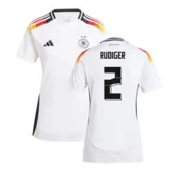 Damen Deutschland Antonio Rudiger #2 Heim Trikot EM 2024 Fußballtrikot