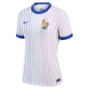 Damen Frankreich Mbappe #10 Auswärts Trikot EM 2024 Fußballtrikot