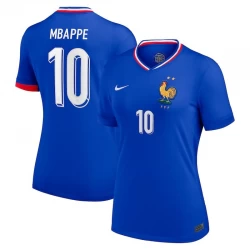Damen Frankreich Mbappe #10 Heim Trikot EM 2024 Fußballtrikot