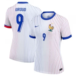 Damen Frankreich Olivier Giroud #9 Auswärts Trikot EM 2024 Fußballtrikot