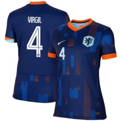 Damen Niederlande Virgil van Dijk #4 Auswärts Trikot EM 2024 Fußballtrikot