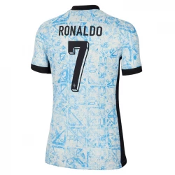 Damen Portugal Cristiano Ronaldo #7 Auswärts Trikot EM 2024 Fußballtrikot