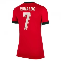 Damen Portugal Cristiano Ronaldo #7 Heim Trikot EM 2024 Fußballtrikot