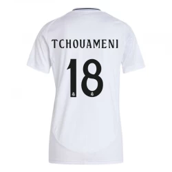 Damen Real Madrid Tchouameni #18 Heim Trikot 2024/25 Fußballtrikot