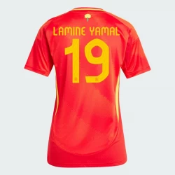Damen Spanien Lamine Yamal #19 Heim Trikot EM 2024 Fußballtrikot
