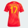 Damen Spanien Nico Williams Jr. #17 Heim Trikot EM 2024 Fußballtrikot