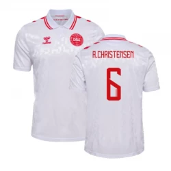 Dänemark A.Christensen #6 Auswärts Trikot EM 2024 Fußballtrikot