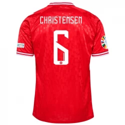 Dänemark Christensen #6 Heim Trikot 2024 Fußballtrikot