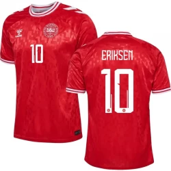 Dänemark Christian Eriksen #10 Heim Trikot EM 2024 Fußballtrikot
