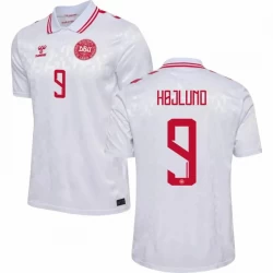 Dänemark Hojlund #9 Auswärts Trikot EM 2024 Fußballtrikot