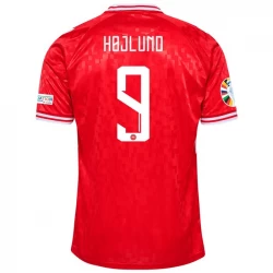 Dänemark Hojlund #9 Heim Trikot 2024 Fußballtrikot