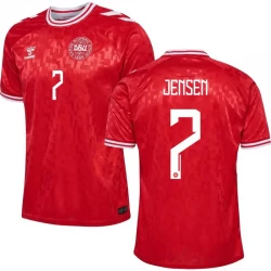 Dänemark Jensen #7 Heim Trikot EM 2024 Fußballtrikot