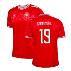 Dänemark Rommedahl #19 Heim Trikot EM 2024 Fußballtrikot