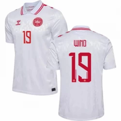 Dänemark Wind #19 Auswärts Trikot EM 2024 Fußballtrikot