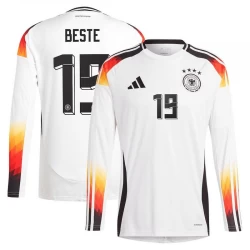 Deutschland Beste #19 Heim Trikot EM 2024 Langarm Fußballtrikot
