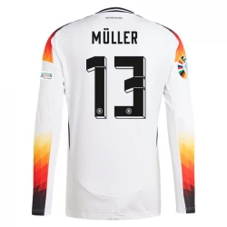 Deutschland Muller #13 Heim Trikot EM 2024 Langarm Fußballtrikot