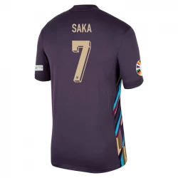 England Bukayo Saka #7 Auswärts Trikot EM 2024 Fußballtrikot
