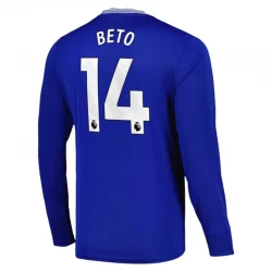 Everton FC Beto #14 Heim Trikot 2024/25 Langarm Fußballtrikot