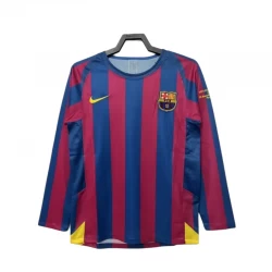 FC Barcelona Heim Trikot 2005-06 Champions League Finale Retro Langarm Fußballtrikot