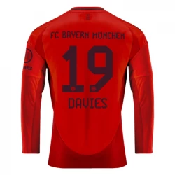 FC Bayern München Alphonso Davies #19 Heim Trikot 2024/25 Langarm Fußballtrikot