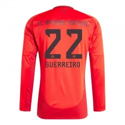 FC Bayern München Guerreiro #22 Heim Trikot 2024/25 Langarm Fußballtrikot