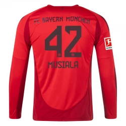 FC Bayern München Jamal Musiala #42 Heim Trikot 2024/25 Langarm Fußballtrikot