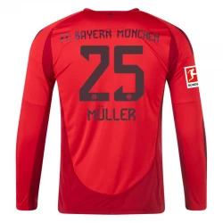 FC Bayern München Muller #25 Heim Trikot 2024/25 Langarm Fußballtrikot
