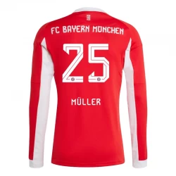FC Bayern München Muller #25 Heim Trikot 2025/26 Langarm Fußballtrikot