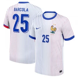 Frankreich Barcola #25 Auswärts Trikot EM 2024 Fußballtrikot