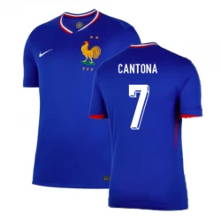 Frankreich Cantona #7 Heim Trikot EM 2024 Fußballtrikot